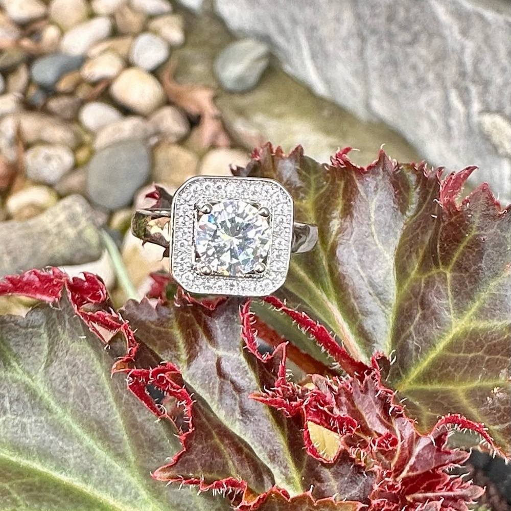 Silver Diamond Ring